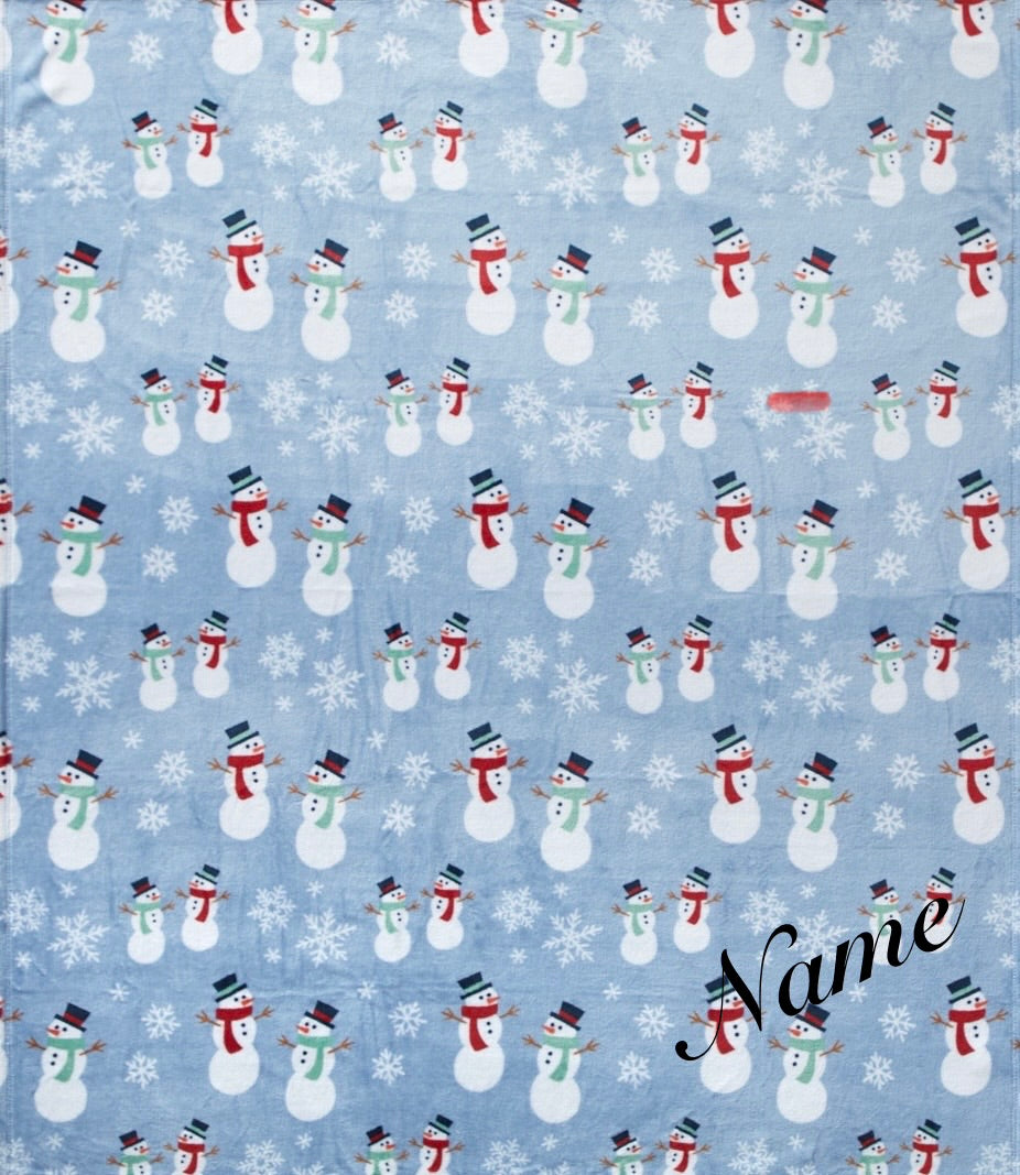 -Personalized Christmas Throw