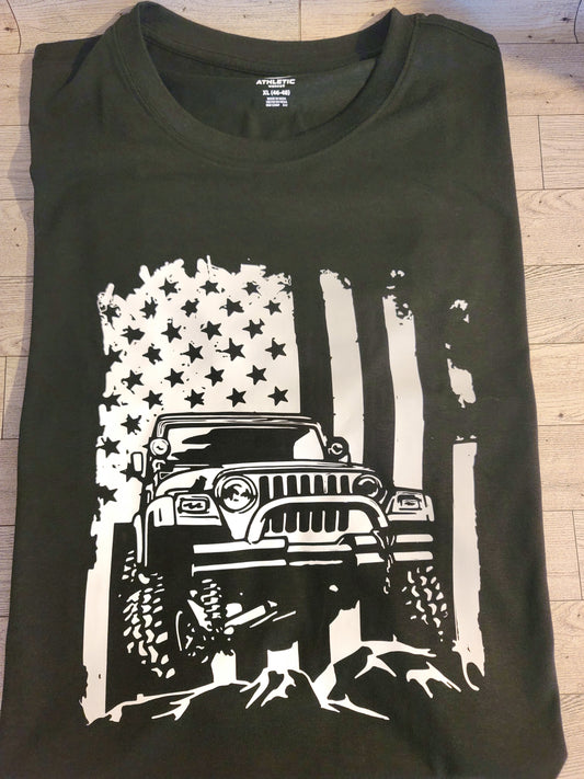 Flag Jeep