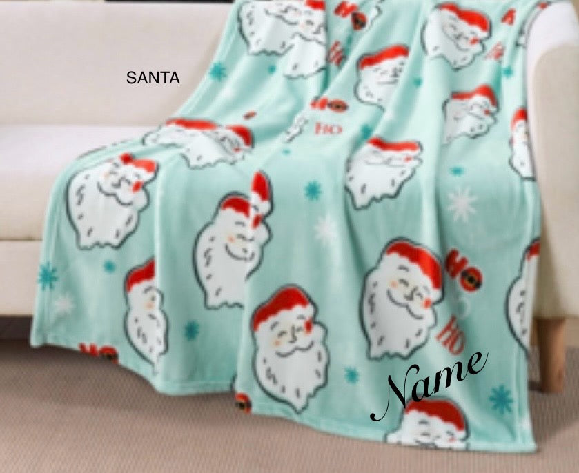 -Personalized Christmas Throw