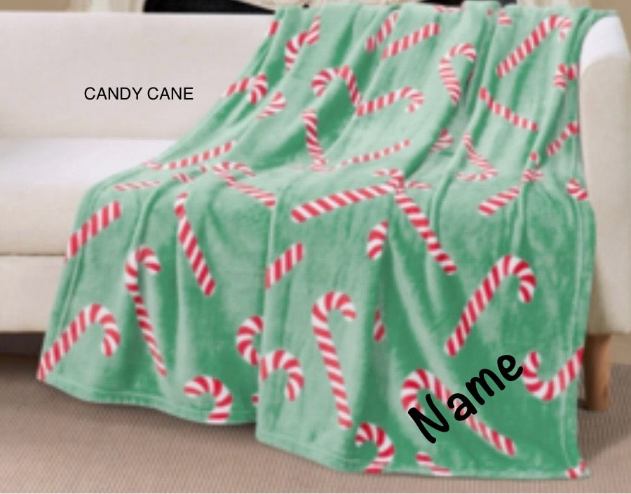 -Personalized Christmas Throw