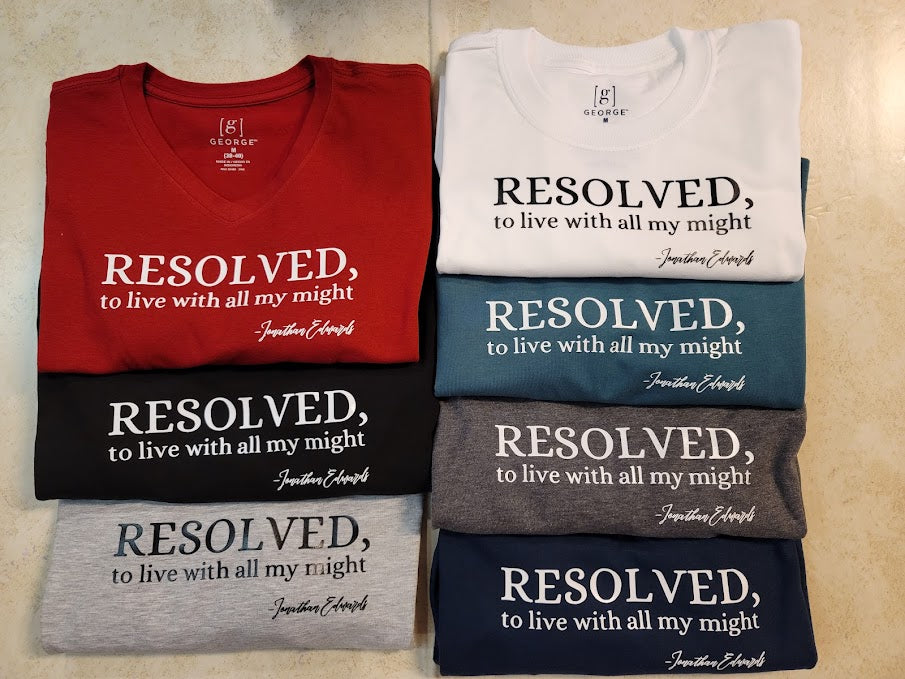 -RESOLVED Jonathan Edwards Tshirt ~ by Matthew Everhard