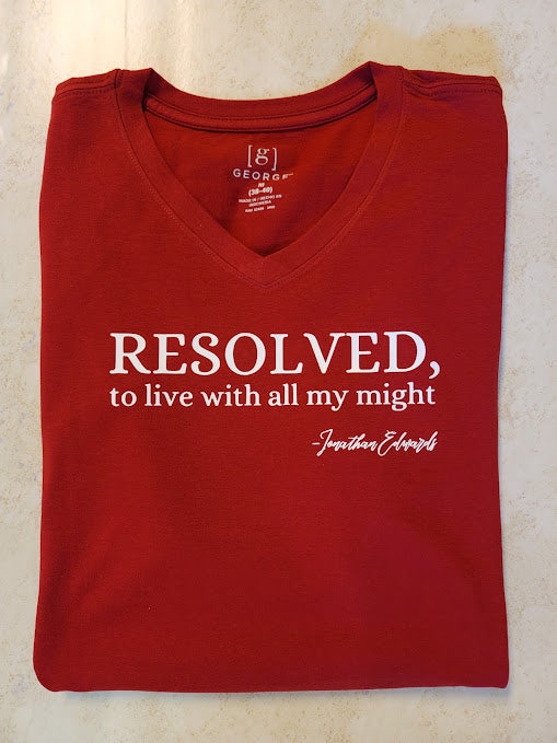 -RESOLVED Jonathan Edwards Tshirt ~ by Matthew Everhard