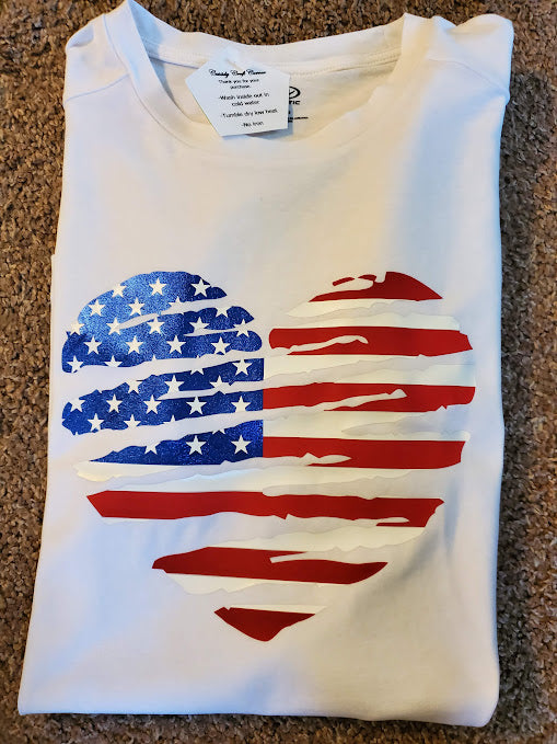 American Flag Heart